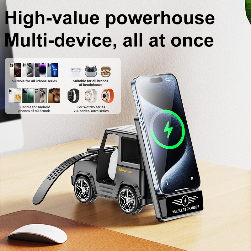 Smartwatch Watches For Iphone - มัลติฟังก์ชั่นไร้สาย Charger 3-in-1 สําหรับ iPhone16-11 Pro