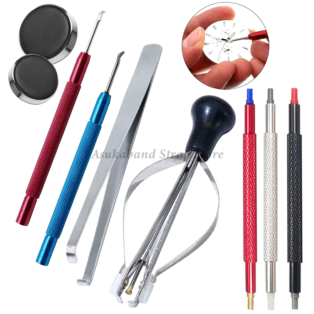 Crystal Press Tool - เหล็กนาฬิกา Dial Pointer Remover นาฬิกาซ่อมชุดเครื่องมือนาฬิกาเข็ม Picker