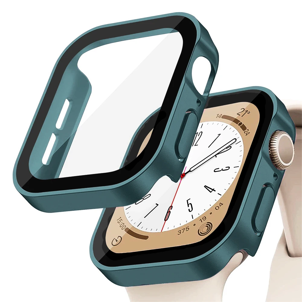 Smartwatch Watches Price - แก้ว + ฝาครอบสําหรับ Apple Watch case