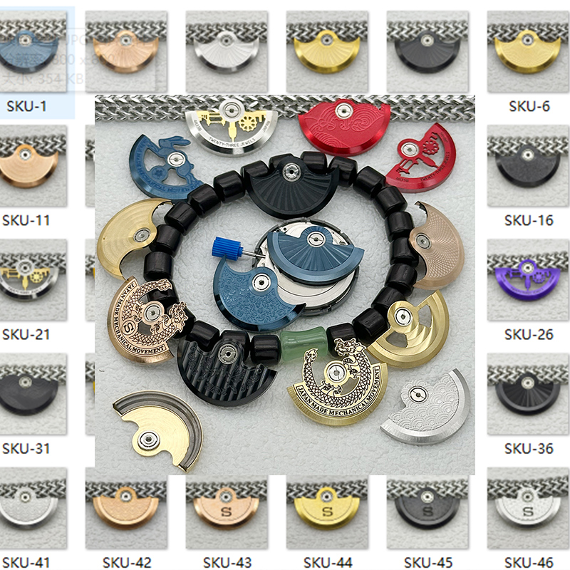 Watch Movement Rotor - โรเตอร์ไขลานอัตโนมัติ 80 แบบ NH35 NH36 โรเตอร์ของกลไก