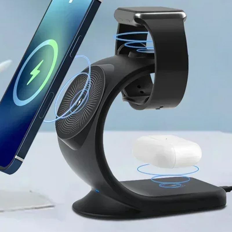 Smartwatch Watches For Iphone - แท่นชาร์จไร้สายแม่เหล็ก 3 in 1 ชาร์จเร็ว สำหรับ