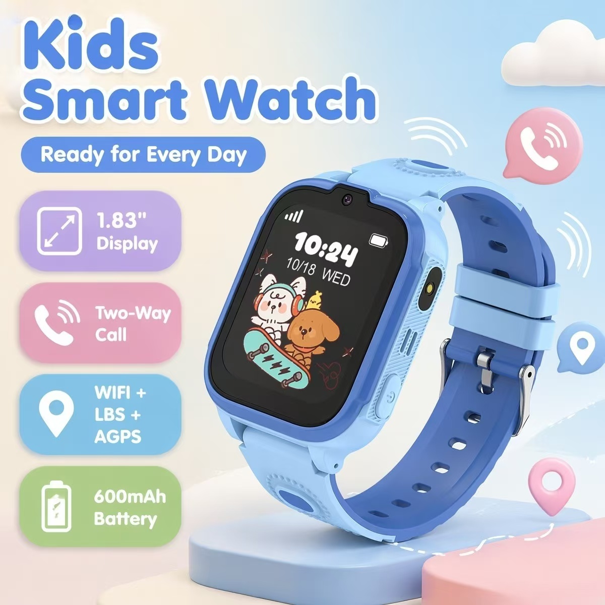 Kids Watches Not Smartwatch - DH28 นาฬิกาอัจฉริยะสำหรับเด็ก 1.83