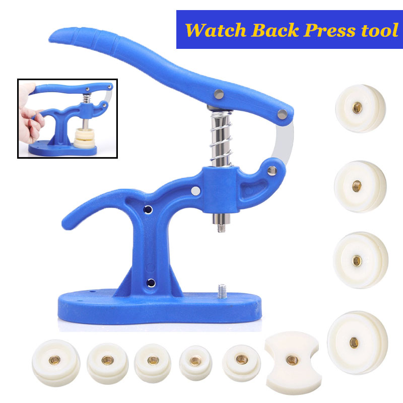 Crystal Press Tool - นาฬิกากลับกดชุดเครื่องมือ Capper ปกหลังกดเครื่องมือ FITTING Dies Remover