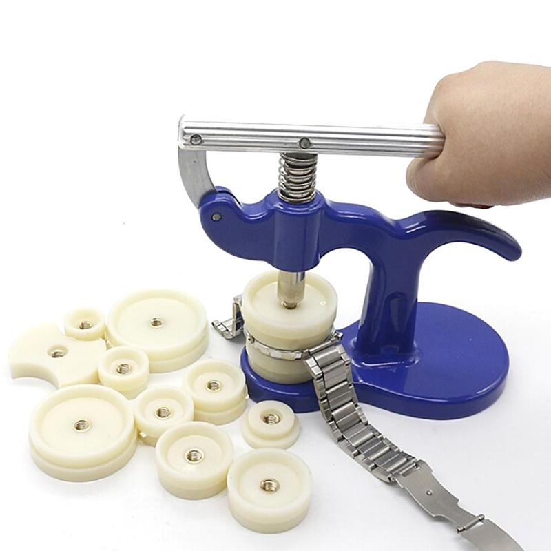 Crystal Press Tool - เครื่องกดฝาหลังนาฬิกาแบบใหม่ 12 หัวกด สำหรับกดฝาคริสตัล ฝาหน้า ฝาหลัง