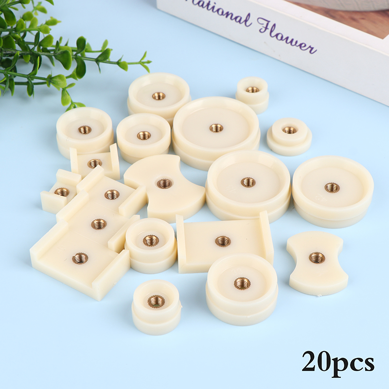 Crystal Press Tool - 20ชิ้น/ชุดเครื่องมือซ่อมนาฬิกาข้อมือนาฬิกาคริสตัลด้านหน้าฝาครอบฝาหลังสกรูกดตัวปิดตายอุปกรณ์เสริมอุปกรณ์ซ่อมนาฬิกา