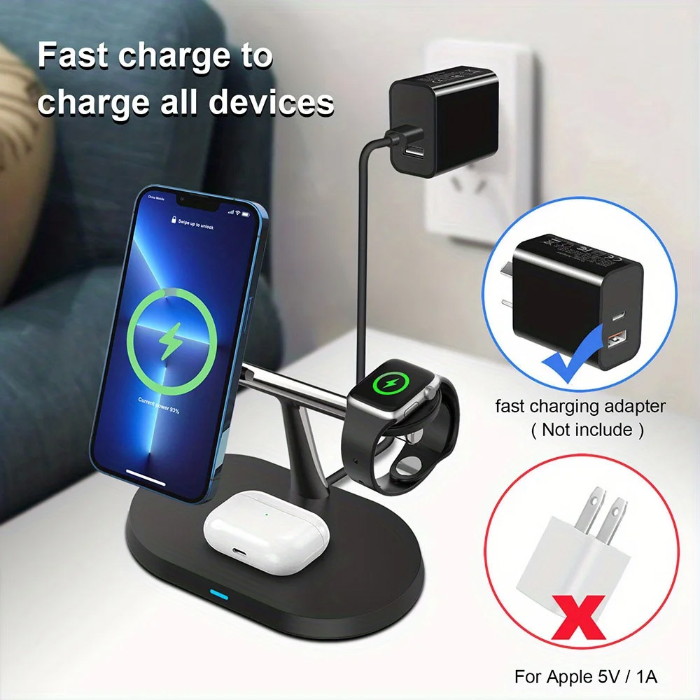 แท่นชาร์จไร้สายแม่เหล็ก 3 in 1 - Smartwatch Watches For Iphone บทวิจารณ์และราคา