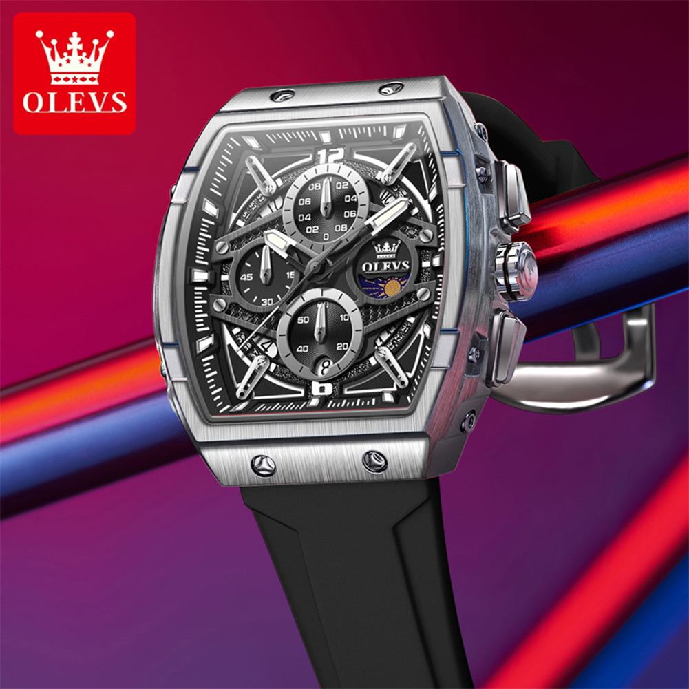 OLEVS 2975 นาฬิกาผู้ชายแฟชั่น  - Skeleton Mechanical Watch บทวิจารณ์และราคา