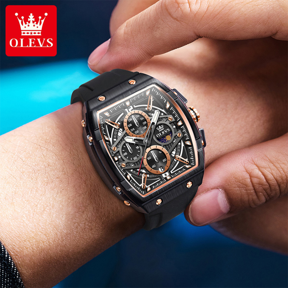 OLEVS 2975 นาฬิกาผู้ชายแฟชั่น  - Skeleton Mechanical Watch บทวิจารณ์และราคา