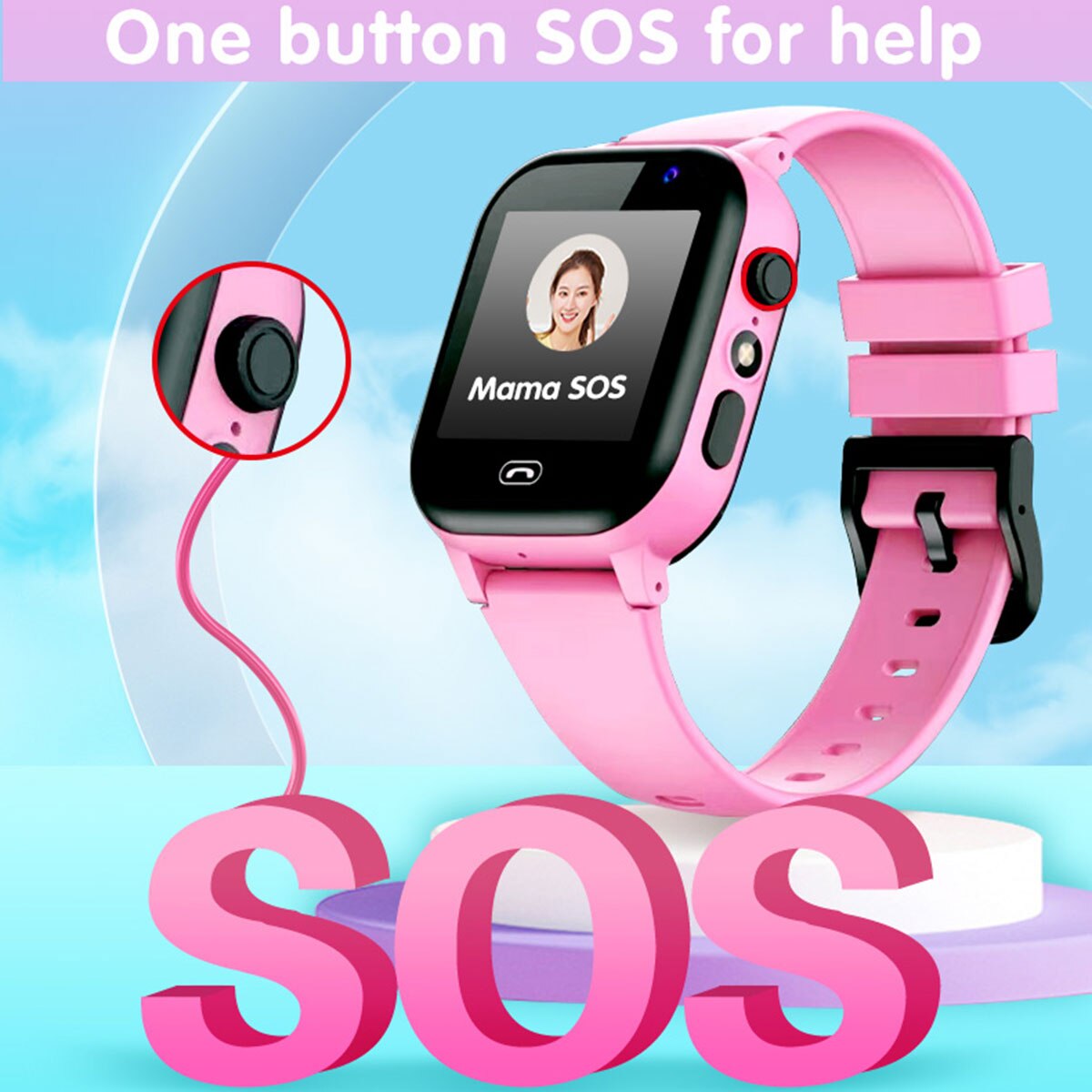 สมาร์ทวอท์ชสำหรับเด็ก SOS Call - Smartwatch Watches Gift For Boys บทวิจารณ์และราคา