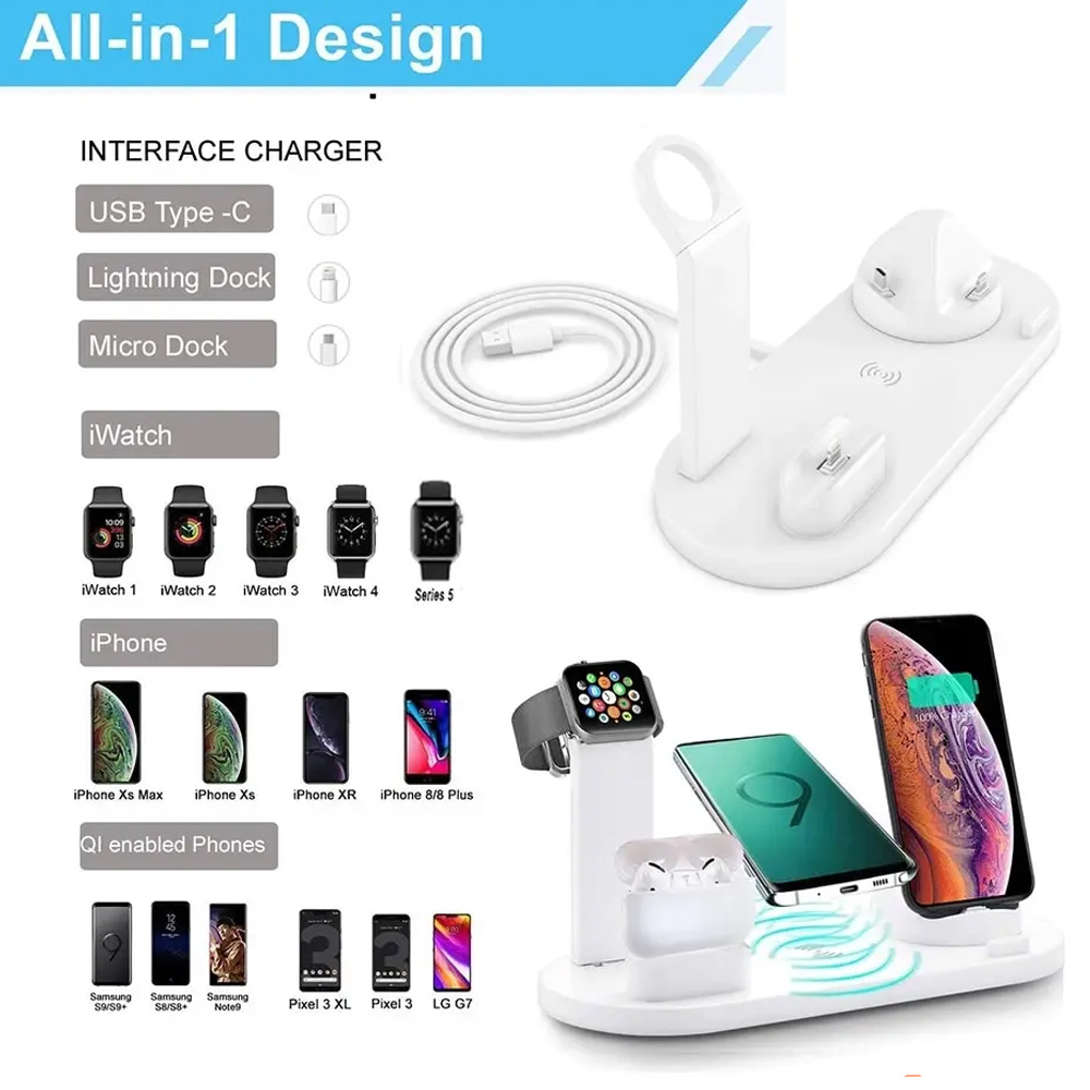 แท่นชาร์จไร้สาย 30W 7 in 1 สำห - Smartwatch Watches For Iphone บทวิจารณ์และราคา