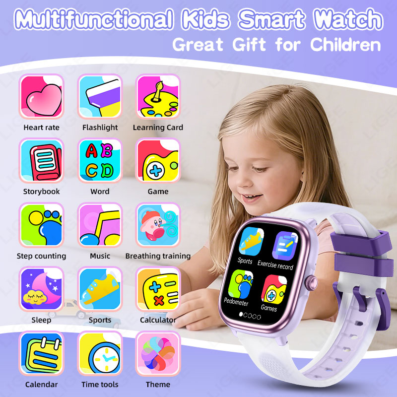 LIGE 2026 นาฬิกาอัจฉริยะสำหรับ - Smartwatch Watches Gift For Boys บทวิจารณ์และราคา