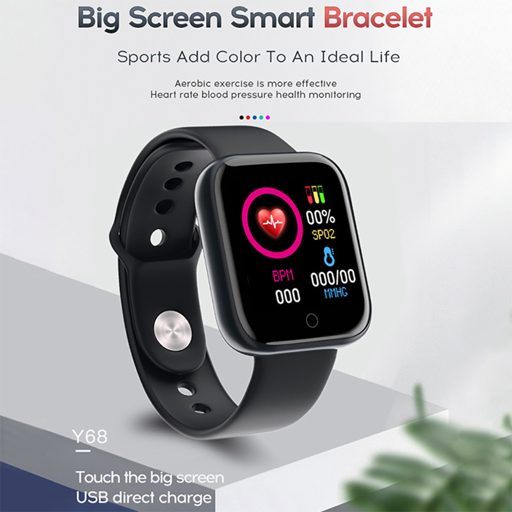 นาฬิกาอัจฉริยะมัลติฟังก์ชั่นผู - Watch Smart Y68 บทวิจารณ์และราคา