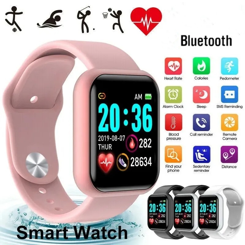 สมาร์ทวอทช์กีฬา สายรัดข้อมือผู - Watch Smart Y68 บทวิจารณ์และราคา