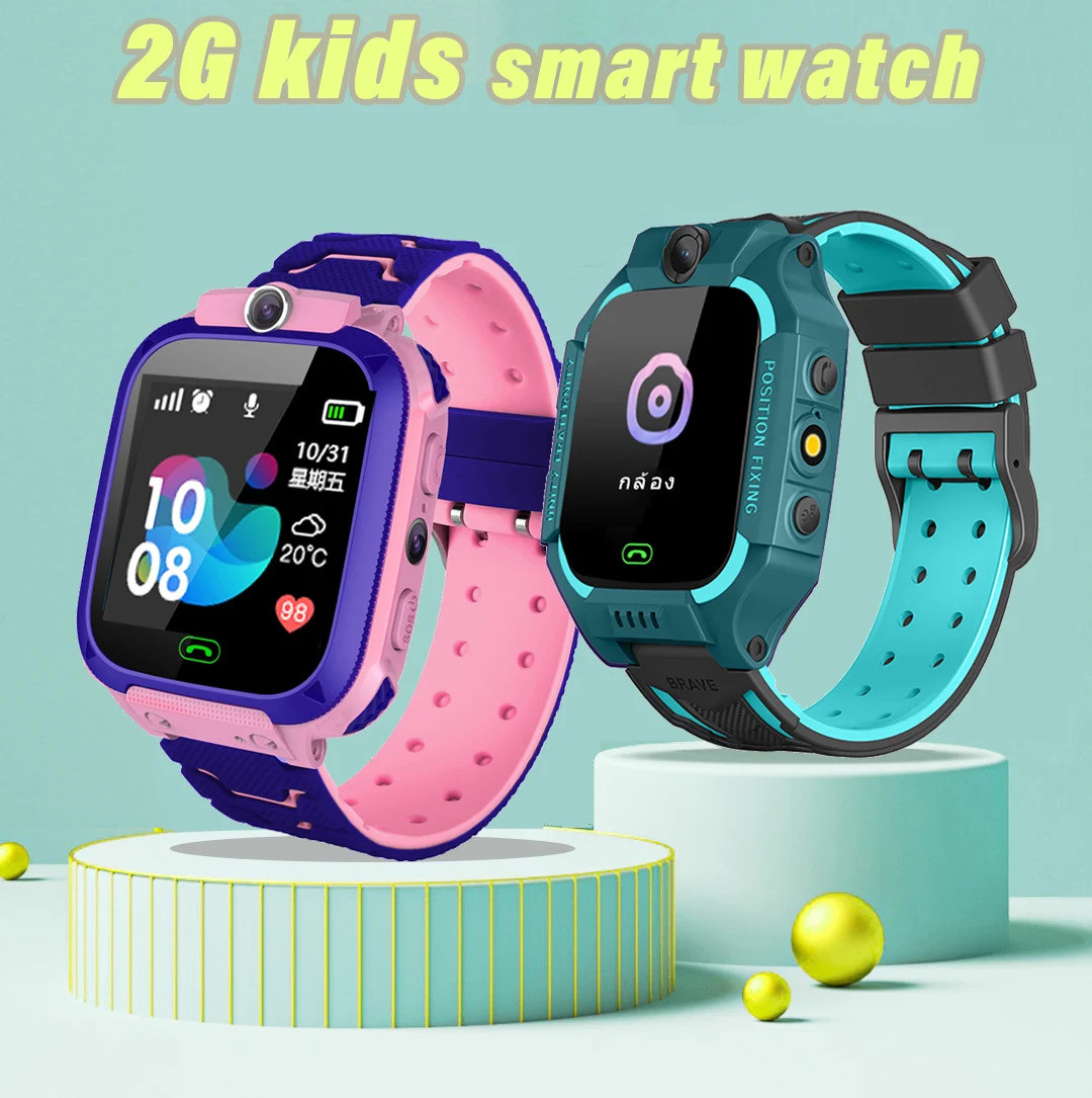 Q12 เด็กดูสมาร์ท 2G SOS โทรตํา - Smartwatch Watches Gift For Boys บทวิจารณ์และราคา