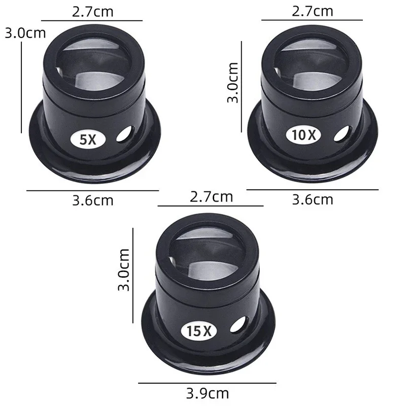 1 ชุด 5X 10X 15X 20X แว่นขยายค - Crystal Press Tool บทวิจารณ์และราคา