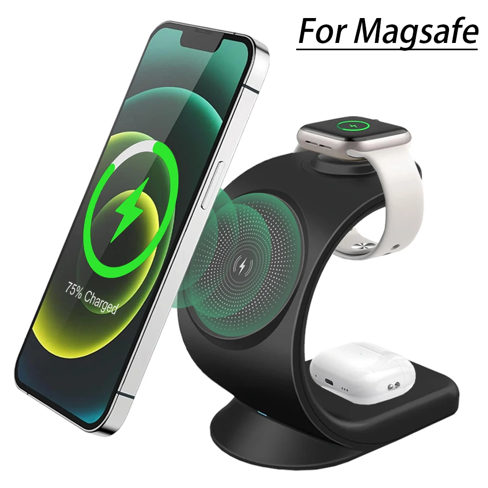 แท่นชาร์จไร้สายแม่เหล็ก 3 in 1 - Smartwatch Watches For Iphone บทวิจารณ์และราคา