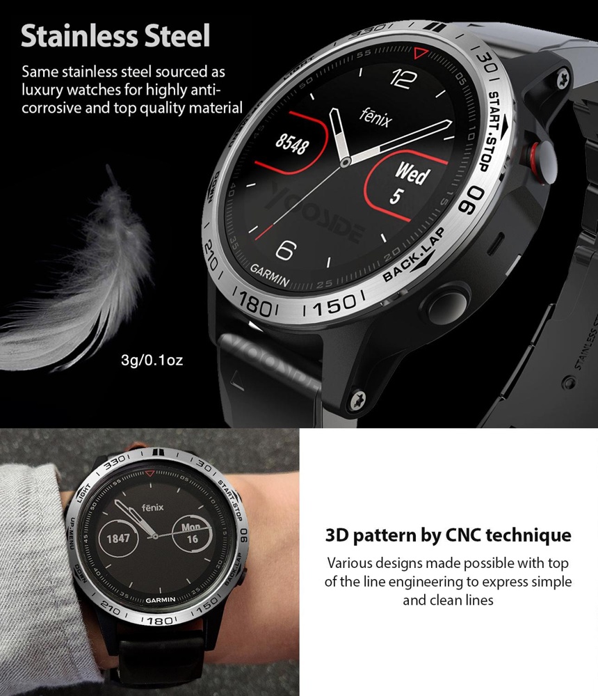 BEZEL สําหรับ Garmin Fenix 7 7 - Xwatch Smartwatch บทวิจารณ์และราคา