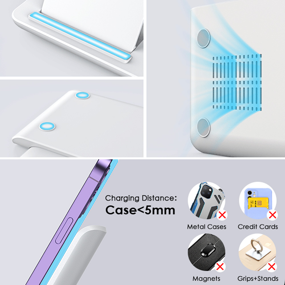 แท่นชาร์จไร้สาย LED 3 in 1 สำห - Smartwatch Watches For Iphone บทวิจารณ์และราคา