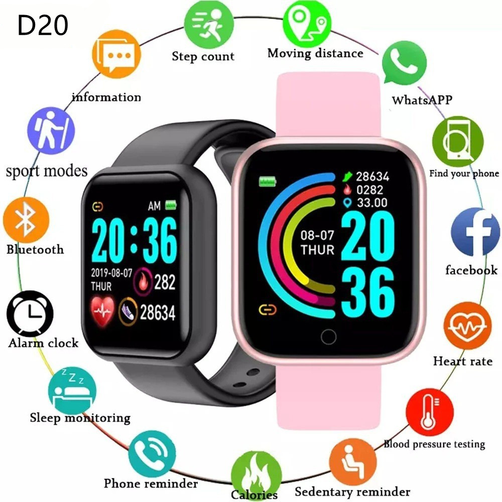 D20 Y68สมาร์ทนาฬิกาอิเล็กทรอนิ - Watch Smart Y68 บทวิจารณ์และราคา