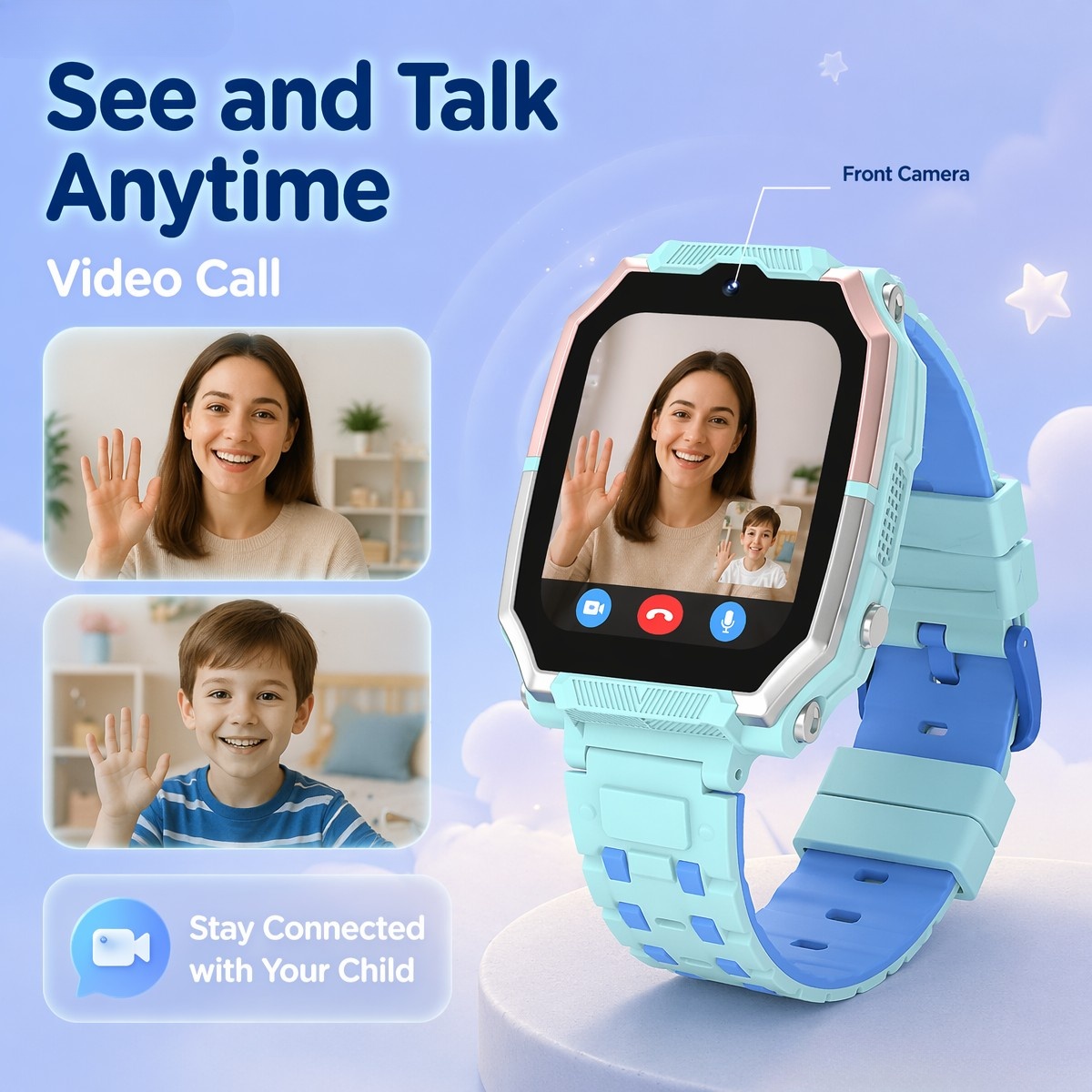 นาฬิกาอัจฉริยะ SHXI H15 4G สำห - Kids Watches Not Smartwatch บทวิจารณ์และราคา
