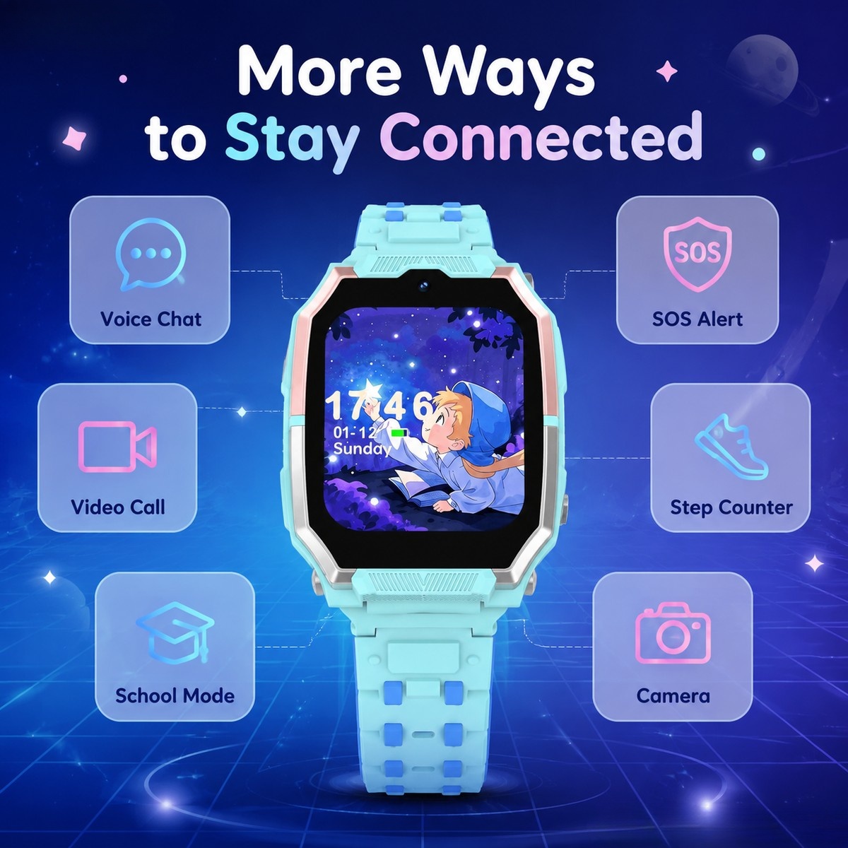 นาฬิกาอัจฉริยะ SHXI H15 4G สำห - Kids Watches Not Smartwatch บทวิจารณ์และราคา