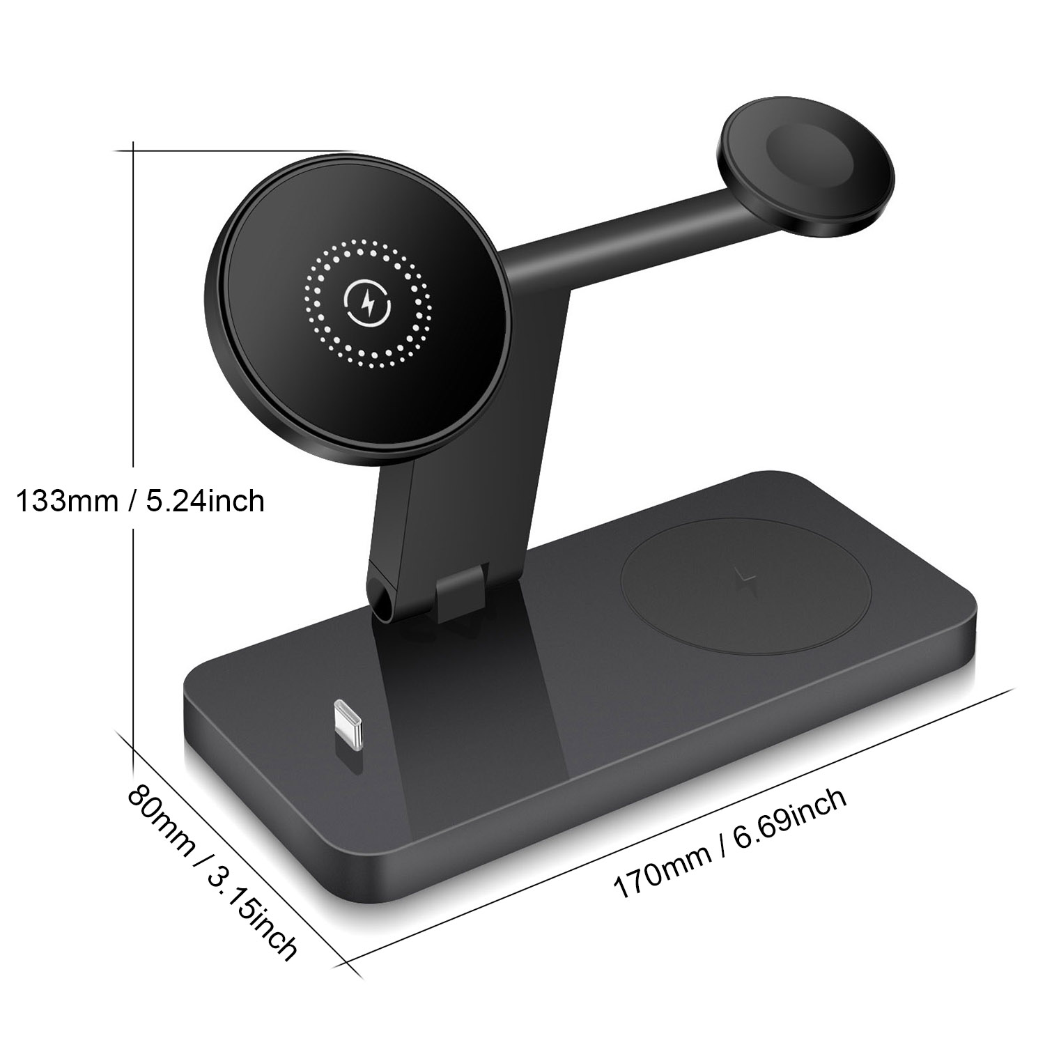 แท่นชาร์จไร้สายแม่เหล็ก 4 in 1 - Smartwatch Watches For Iphone บทวิจารณ์และราคา