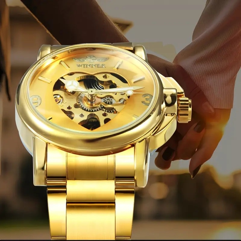นาฬิกากลไกอัตโนมัติสำหรับผู้หญ - Skeleton Mechanical Watch บทวิจารณ์และราคา