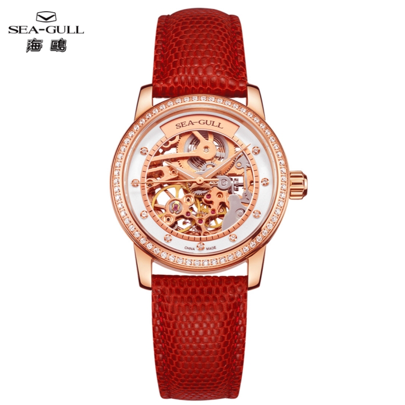 นาฬิกาข้อมือผู้หญิง Sea-Gull ร - Skeleton Mechanical Watch บทวิจารณ์และราคา