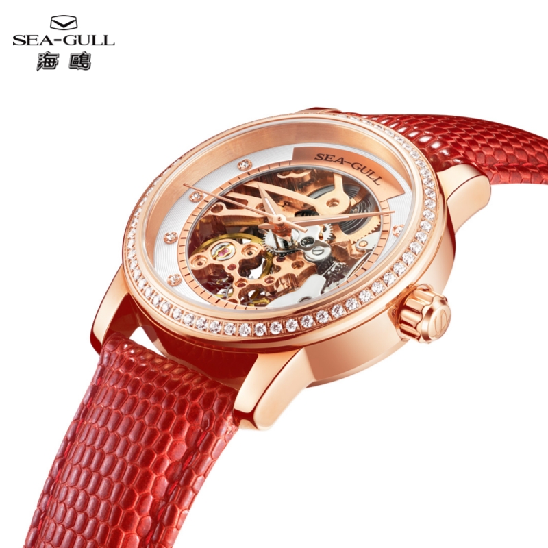 นาฬิกาข้อมือผู้หญิง Sea-Gull ร - Skeleton Mechanical Watch บทวิจารณ์และราคา
