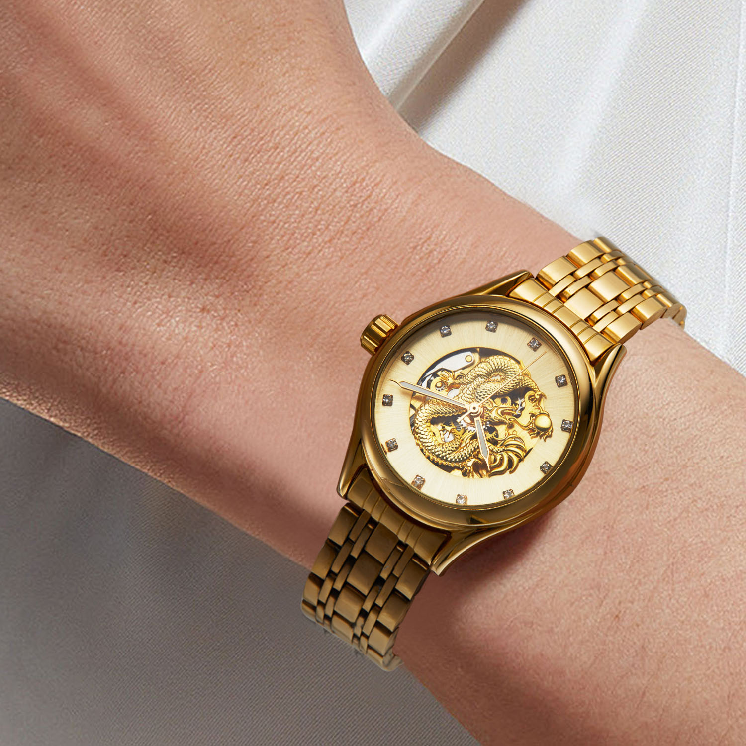 T-WINNER High-end Luxury Drago - Skeleton Mechanical Watch บทวิจารณ์และราคา