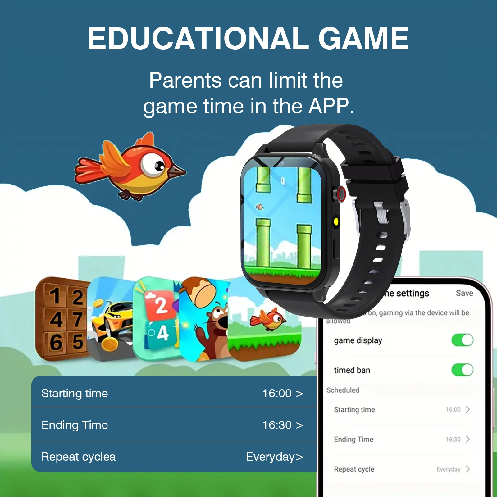 นาฬิกาอัจฉริยะสำหรับเด็ก 18 เก - Smartwatch Watches Gift For Boys บทวิจารณ์และราคา
