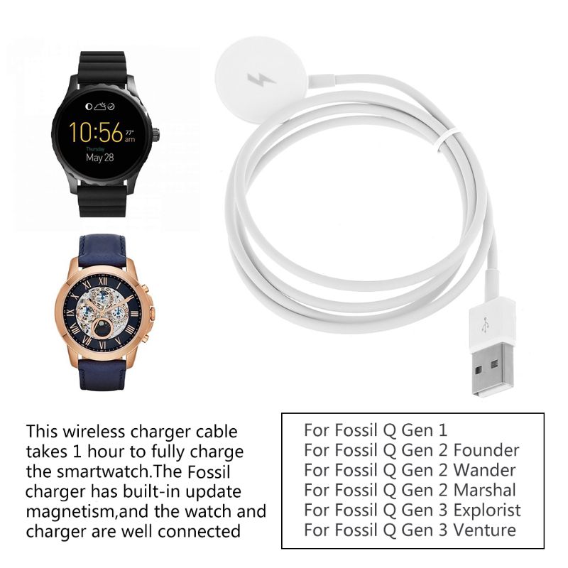 อะแดปเตอร์ชาร์จนาฬิกา USB สายช - Fossil Watches Smartwatch Charger บทวิจารณ์และราคา