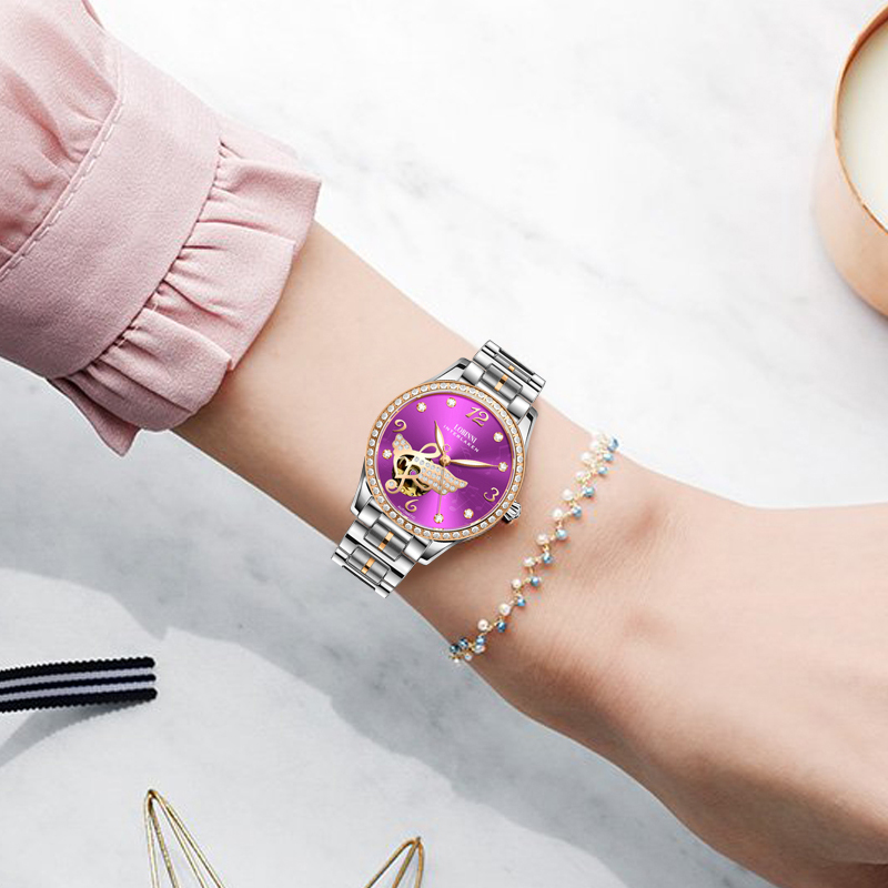 LOBINNI ผู้หญิงนาฬิกาอัตโนมัติ - Skeleton Mechanical Watch บทวิจารณ์และราคา