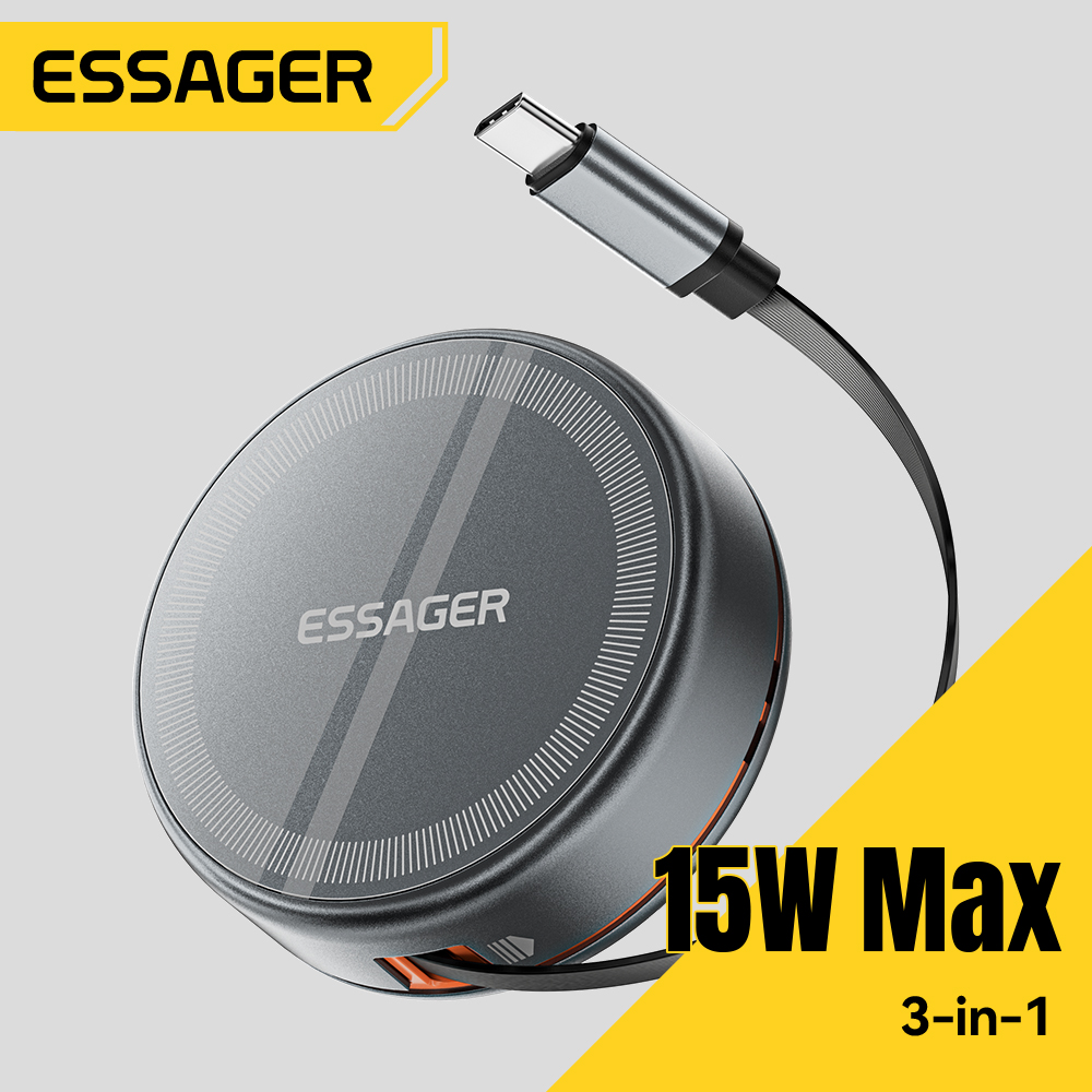 Essager 15W 3 in 1 Magnetic Wi - Smartwatch Watches For Iphone บทวิจารณ์และราคา