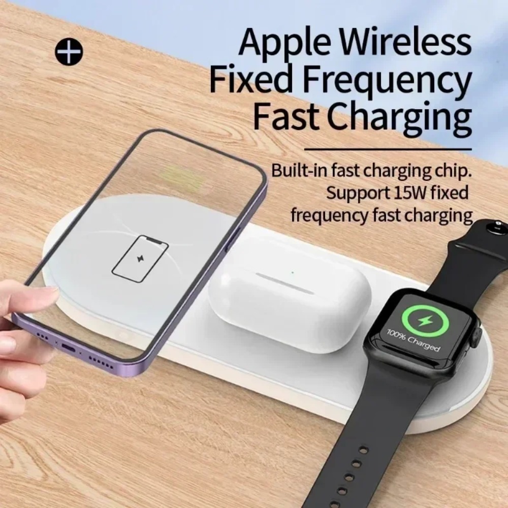 แท่นชาร์จไร้สาย 3-in-1 แท่นชาร - Smartwatch Watches For Iphone บทวิจารณ์และราคา