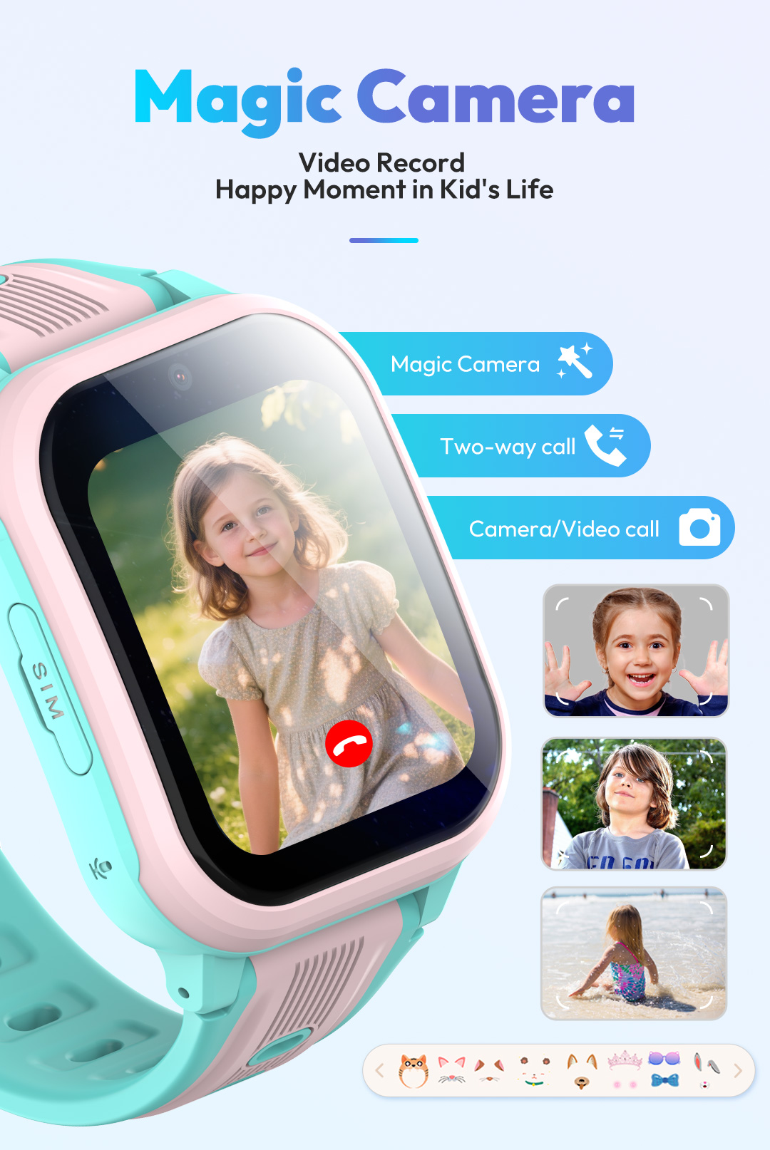 KT41 สมาร์ทวอทช์ - นาฬิกาโทรศั - Smartwatch Watches Gift For Boys บทวิจารณ์และราคา