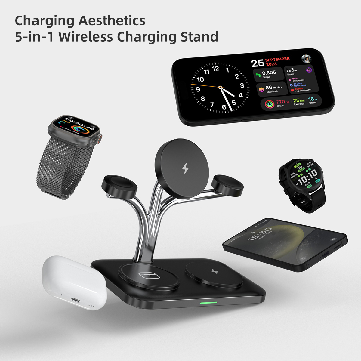 ที่ชาร์จไร้สายแม่เหล็ก 5 in 1  - Smartwatch Watches For Iphone บทวิจารณ์และราคา