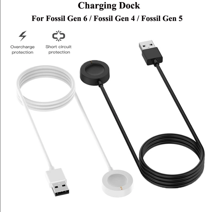 1M USB Magnetic Fast Charge Ch - Fossil Watches Smartwatch Charger บทวิจารณ์และราคา