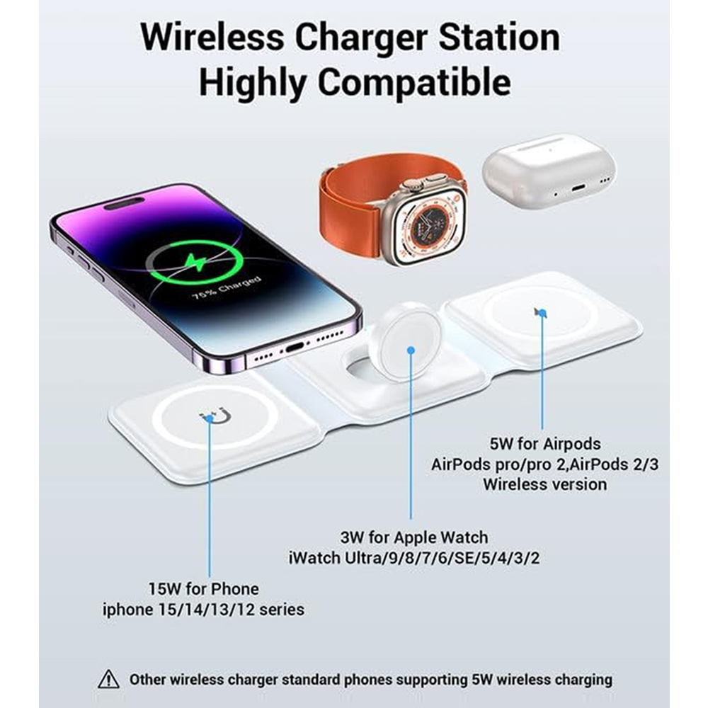 สถานีชาร์จไร้สาย 3-in-1 ชาร์จเ - Smartwatch Watches For Iphone บทวิจารณ์และราคา