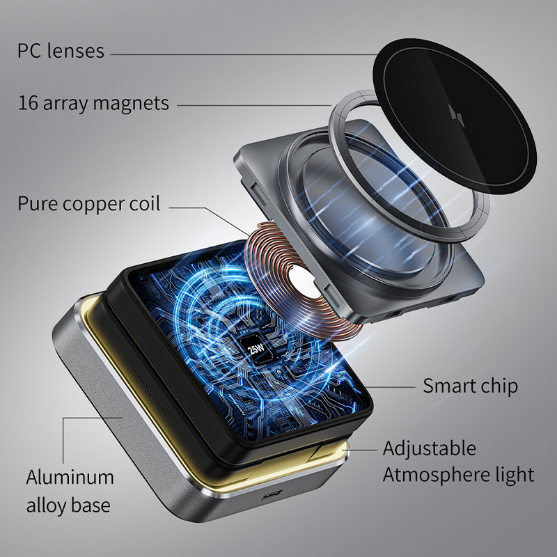 แท่นชาร์จไร้สายแม่เหล็กแบบพับไ - Smartwatch Watches For Iphone บทวิจารณ์และราคา